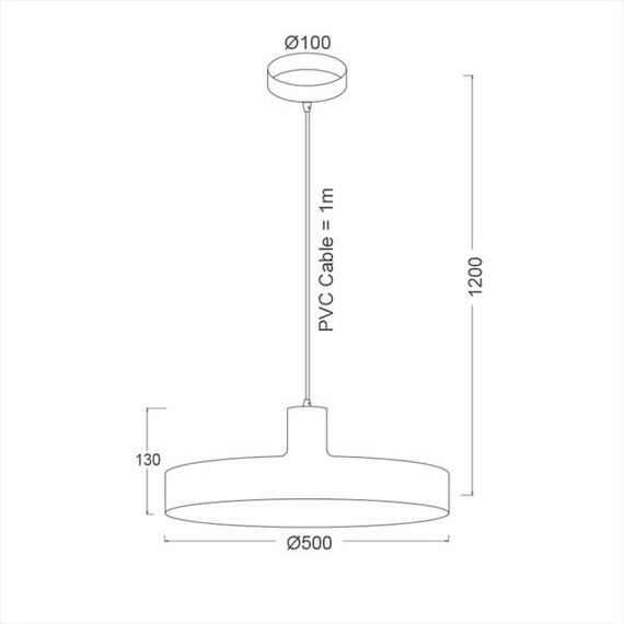 Пендел DOMENICA OD5392MBK Aca Lighting1xE27 | Osvetlenieto.bg