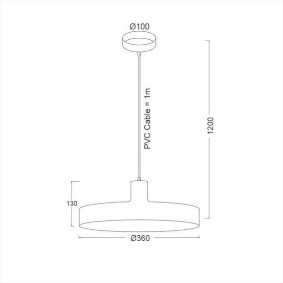 Пендел DOMENICA OD5392SBK Aca Lighting1xE27 | Osvetlenieto.bg