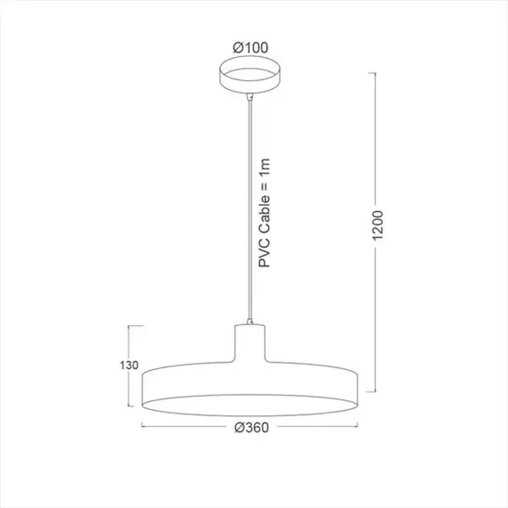 Пендел DOMENICA OD5392SGY Aca Lighting1xE27 | Osvetlenieto.bg
