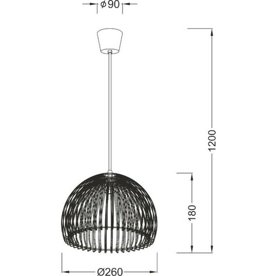Пендел ELLITE V286531P28CL Aca Lighting 1xE27 | Osvetlenieto.bg