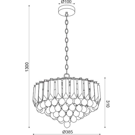 Пендел GRAPPA SF175323PC Aca Lighting 3xE14 | Osvetlenieto.bg Пендел GRAPPA SF175323PC Aca Lighting 3xE14 | Osvetlenieto.bg