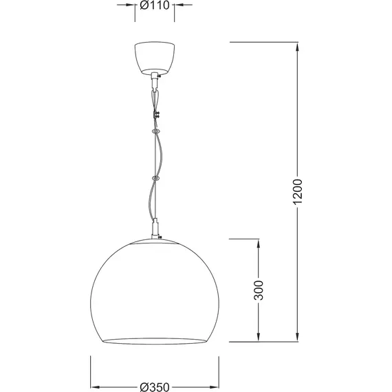 Пендел LUNA V9027C Aca Lighting 1xE27 | Osvetlenieto.bg