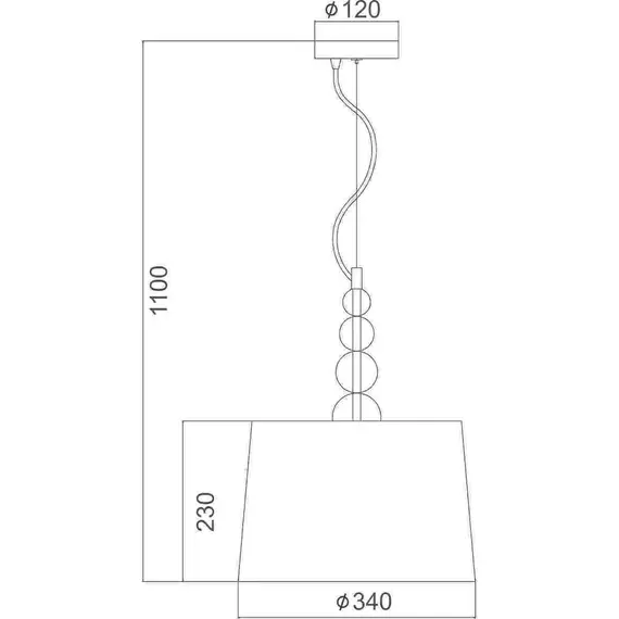 Пендел Olivia AD477215 Aca Lighting 1xE27 | Osvetlenieto.bg