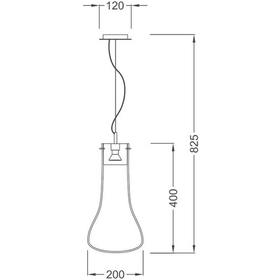 Пендел POTHOS V120BO Aca Lighting 1xGU10 | Osvetlenieto.bg