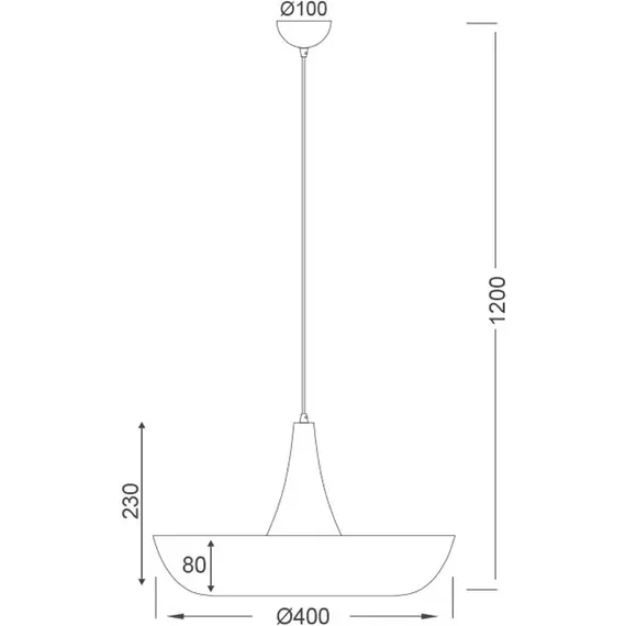 Пендел SOBRERO OD5435BK Aca Lighting 1xE27 | Osvetlenieto.bg