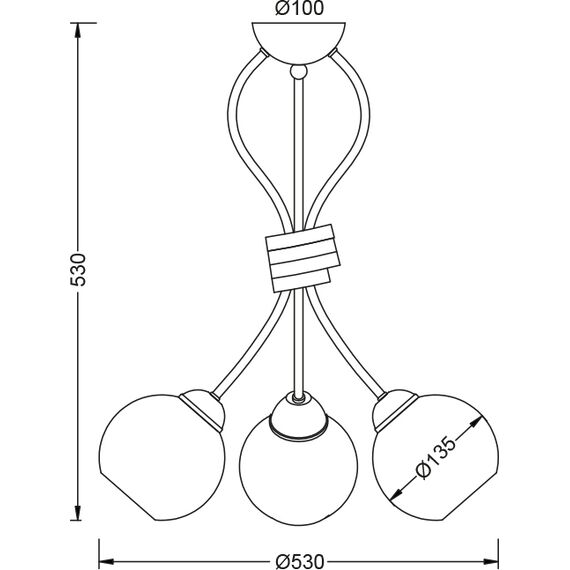 Плафон FOYER DL11693C Aca Lighting 3xE27 | Osvetlenieto.bg Плафон FOYER DL11693C Aca Lighting 3xE27 | Osvetlenieto.bg