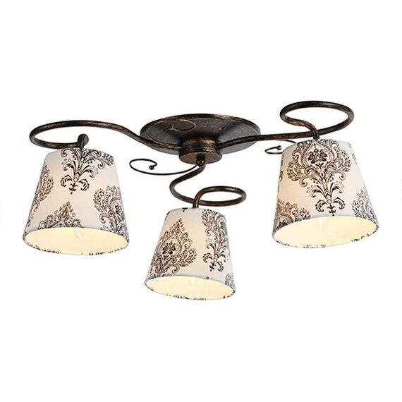 Плафон LAVA EG165763CBW Aca Lighting 3xE14 | Osvetlenieto.bg