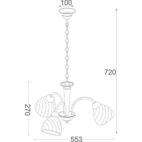 Полилей BYRON DLX7393 Aca Lighting 3xE14 | Osvetlenieto.bg Полилей BYRON DLX7393 Aca Lighting 3xE14 | Osvetlenieto.bg