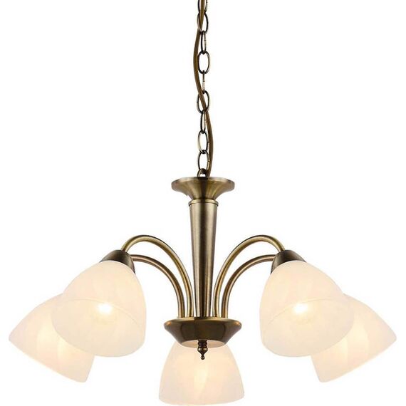 Полилей BYRON DLX7395BR Aca Lighting 5xE14 | Osvetlenieto.bg