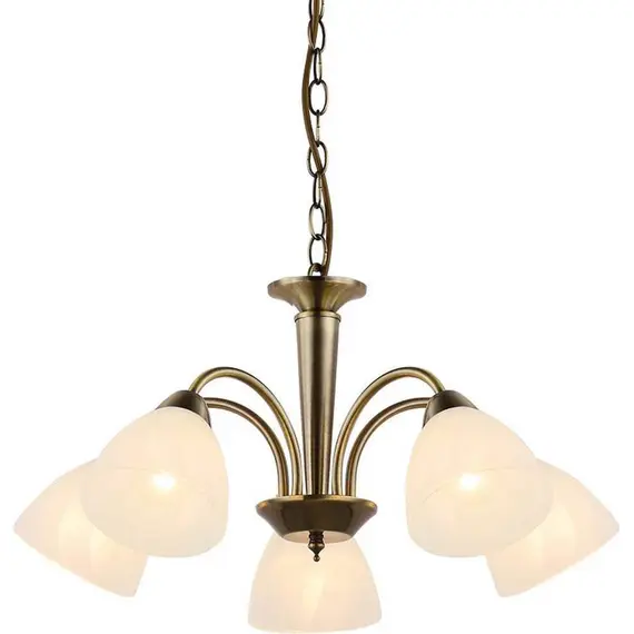 Полилей BYRON DLX7395BR Aca Lighting 5xE14 | Osvetlenieto.bg