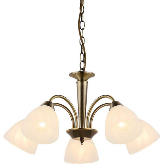 Полилей BYRON DLX7395BR Aca Lighting 5xE14 | Osvetlenieto.bg