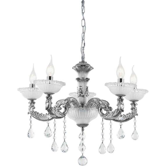 Полилей ROMANOFF EG166495PCH Aca Lighting 5xE14 | Osvetlenieto.bg