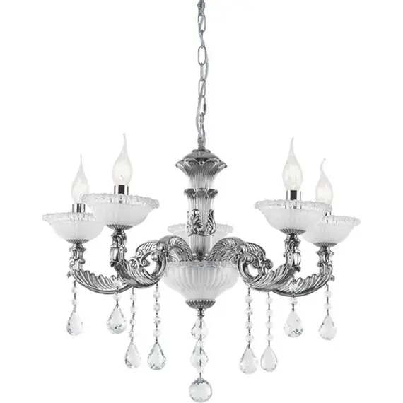 Полилей ROMANOFF EG166495PCH Aca Lighting 5xE14 | Osvetlenieto.bg