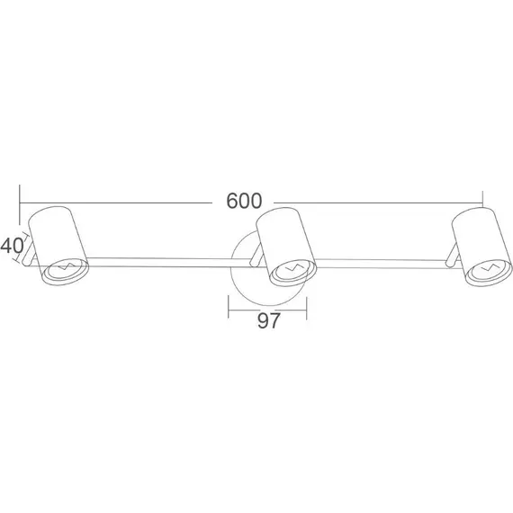Спот ORFEAS SUH1893TW Aca Lighting 3xGU10 | Osvetlenieto.bg