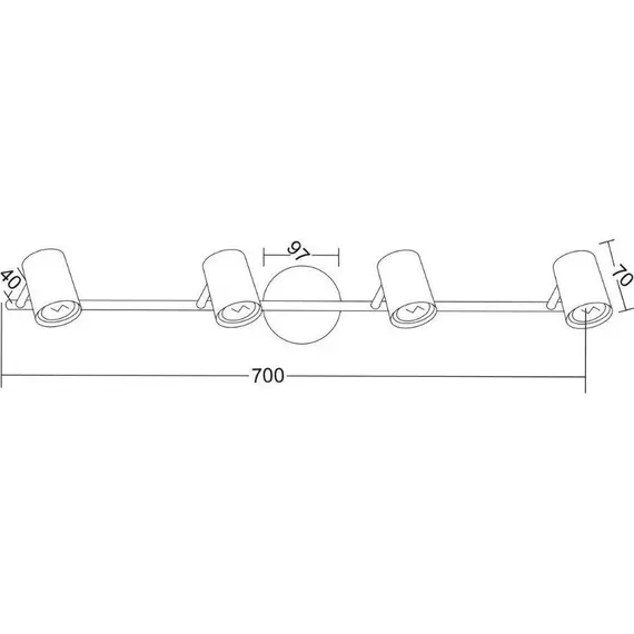 Спот ORFEAS SUH1894TW Aca Lighting 4xGU10 | Osvetlenieto.bg