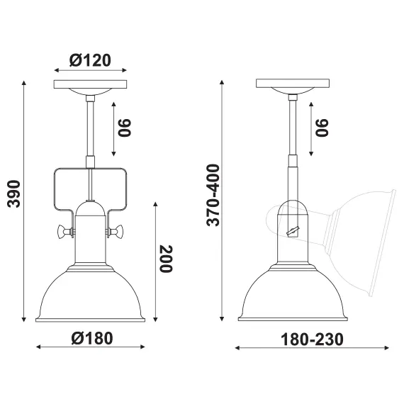 Спот RIVIERA EG167071CR Aca Lighting 1xE27 | Osvetlenieto.bg