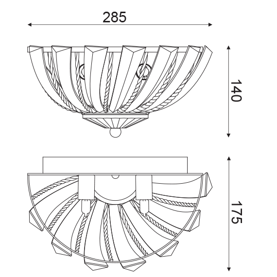 Аплик LUCA LUCA292W Aca Lighting 2xG9 | Osvetlenieto.bg