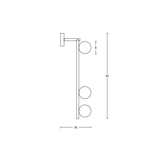 Аплик ZAMBELIS 18134-B SCONCE BLACK 3L 3xG9 | Osvetlenieto.bg