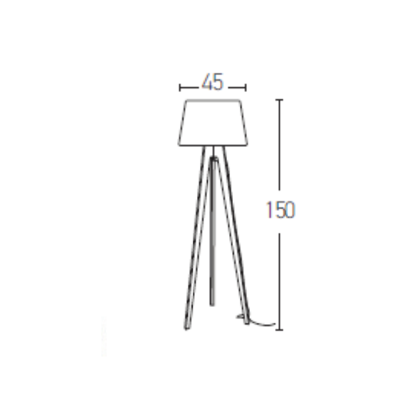 Лампион ZAMBELIS 16179 FLOOR LAMP 1L WOOD SHADE 1xE27 | Osvetlenieto.bg