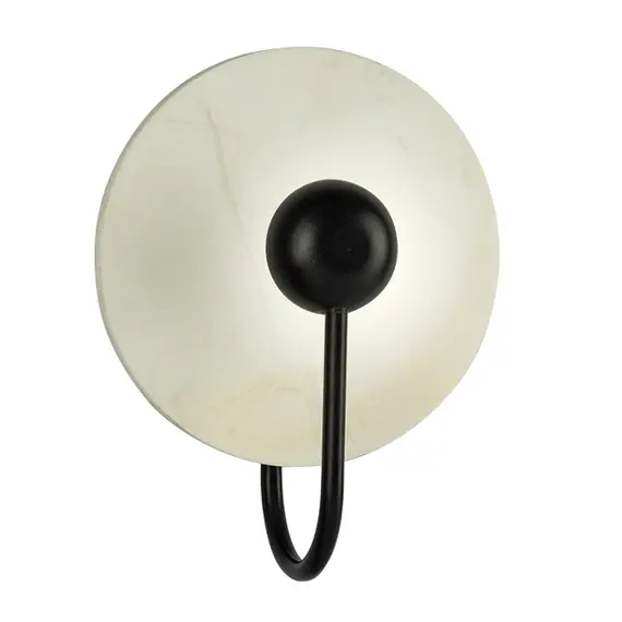 LED Аплик ZAMBELIS 18168 SCONCE MARBLE - BLACK 3W 3000K | Osvetlenieto.bg