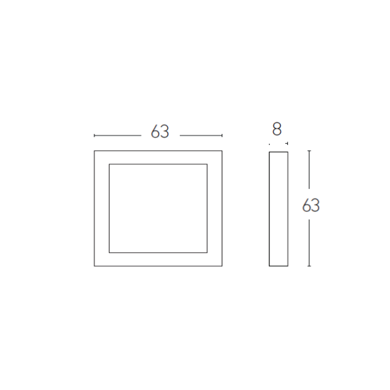 LED Плафон ZAMBELIS 18148-B CEILING LIGHT SQUARED BLACK 67W 3000K | Osvetlenieto.bg