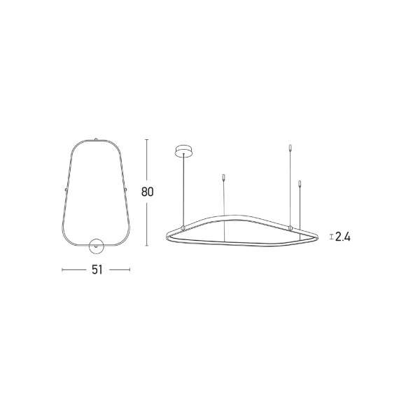 LED Полилей ZAMBELIS 17003 PENDANT MATT BLACK 42W 3000K | Osvetlenieto.bg LED Полилей ZAMBELIS 17003 PENDANT MATT BLACK 42W 3000K | Osvetlenieto.bg