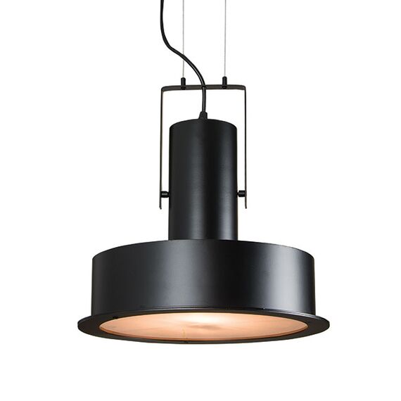 Пендел ZAMBELIS 1644 PENDANT 1L METAL-PC DIFFUSER BLACK 1xE27 | Osvetlenieto.bg