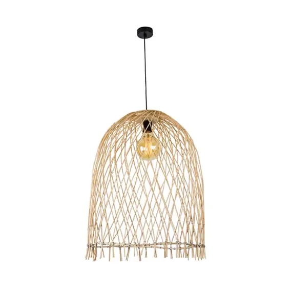 Пендел ZAMBELIS 18181 PENDANT LIGHT BAMBOO 1L 1xE27 | Osvetlenieto.bg
