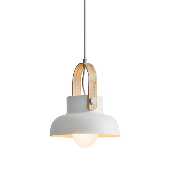 Пендел ZAMBELIS 18190 PENDANT 1L WHITE MATT 1xE27 | Osvetlenieto.bg