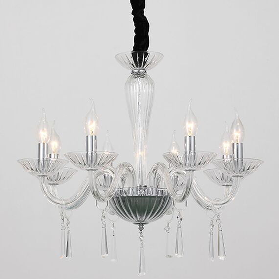Полилей VIOLET BLK80288PCC Aca Lighting 6xE14 | Osvetlenieto.bg