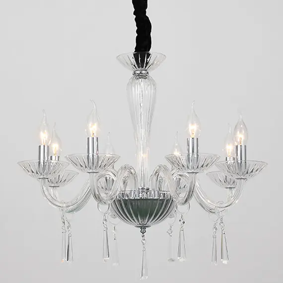 Полилей VIOLET BLK80288PCC Aca Lighting 6xE14 | Osvetlenieto.bg