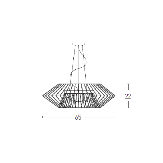 Полилей ZAMBELIS 1545 PENDANT 3L GALSS STEEL BLACK 3xE27 | Osvetlenieto.bg