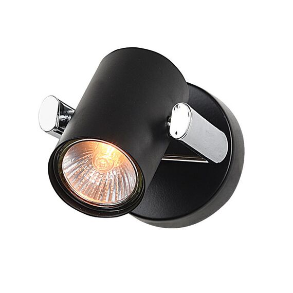 Спот ZAMBELIS 16189 SPOT 1L METAL BLACK CHROME 1xGU10 | Osvetlenieto.bg