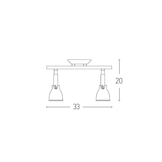 Спот ZAMBELIS 17140 SPOT LIGHTS METAL 2L 2xGU10 | Osvetlenieto.bg