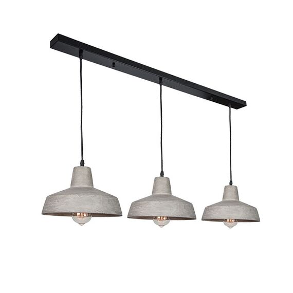 Винтидж полилей ZAMBELIS 1653 LINE LIGHT 3L 3xE27 | Osvetlenieto.bg