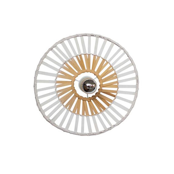 Аплик ZAMBELIS 19251 CEILING LIGHT WHITE BAMBOO 1xE7 | Osvetlenieto.bg
