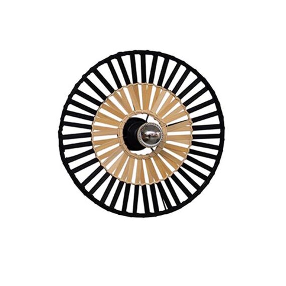 Аплик ZAMBELIS 19253 CEILING LIGHT BLACK BAMBOO 1xE27 | Osvetlenieto.bg