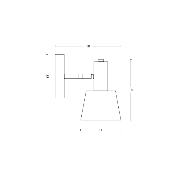 Аплик ZAMBELIS 20218 WALL LAMP IRON  WHITE-GOLD 1xE14 | Osvetlenieto.bg