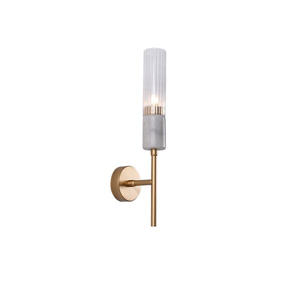 Аплик ZAMBELIS 20352 WALL LIGHT MARBLE-GLASS GOLD MATT 1XG9 | Osvetlenieto.bg