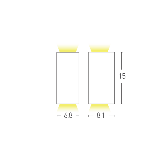 Фасаден аплик ZAMBELIS E122 OUTDOOR SCONCE 2xGU10 | Osvetlenieto.bg