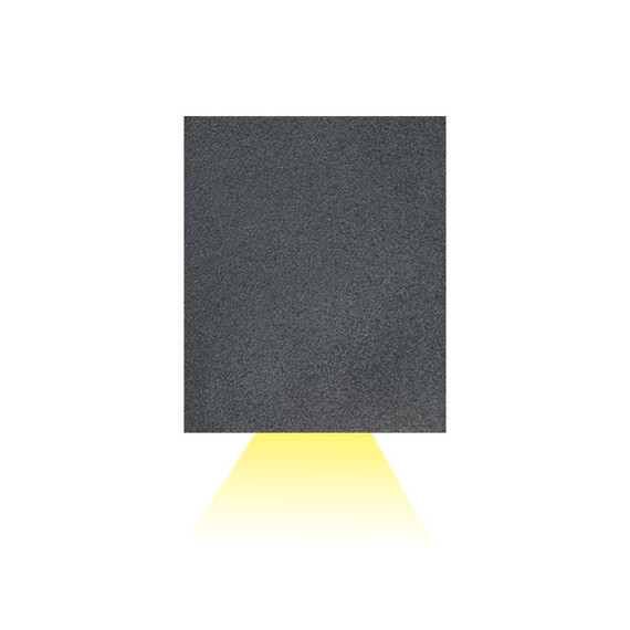 Фасаден аплик ZAMBELIS E123 OUTDOOR SCONCE ALUMINIUM GLASS DIFFUSER GRAPHITE 1xGU10 | Osvetlenieto.bg