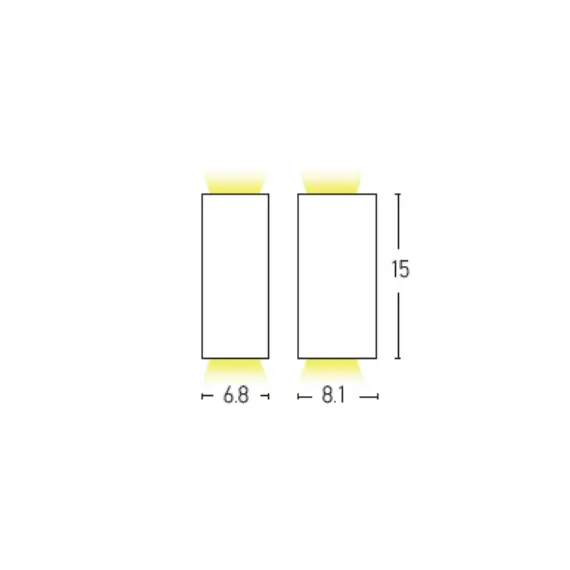 Фасаден аплик ZAMBELIS E124 OUTDOOR SCONCE 2xGU10 | Osvetlenieto.bg