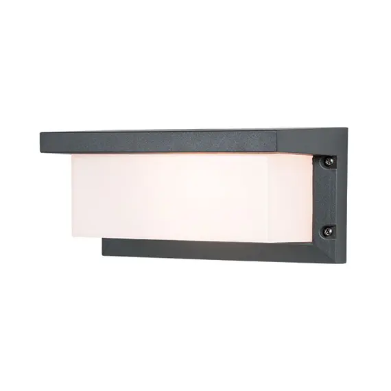 Фасаден аплик ZAMBELIS E128 OUTDOOR SCONCE ALUMINIUM PC DIFFUSER GRAPHITE 1xE27 | Osvetlenieto.bg