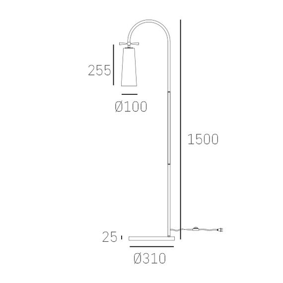 Лампион BOW F01152BR CosmoLight | Osvetlenieto.bg Лампион BOW F01152BR CosmoLight | Osvetlenieto.bg