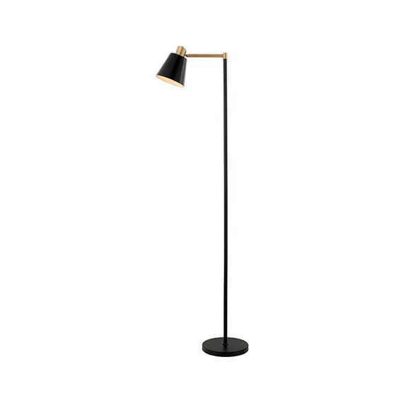 Лампион ZAMBELIS 20216 FLOOR LAMP IRON BLACK -GOLD CLASS ON/OFF SWITCH 1xE27 | Osvetlenieto.bg