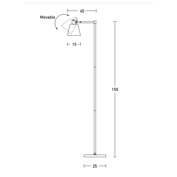Лампион ZAMBELIS 20216 FLOOR LAMP IRON BLACK -GOLD CLASS ON/OFF SWITCH 1xE27 | Osvetlenieto.bg