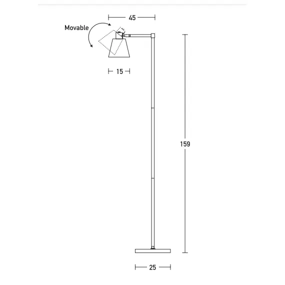 Лампион ZAMBELIS 20216 FLOOR LAMP IRON BLACK -GOLD CLASS ON/OFF SWITCH 1xE27 | Osvetlenieto.bg