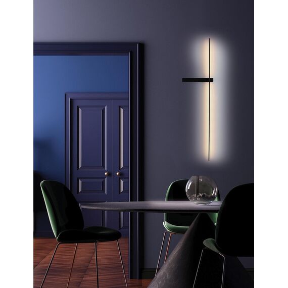 LED Аплик ZAMBELIS 19117 SCONCE BLACK 12W 3000K | Osvetlenieto.bg