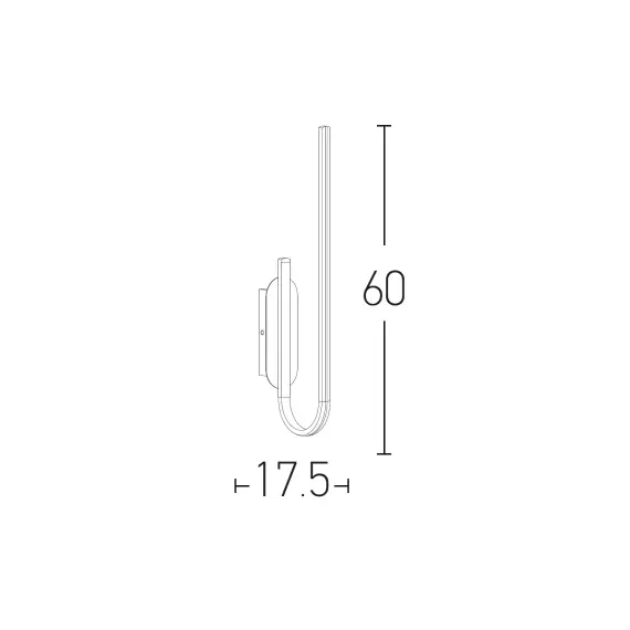 LED Аплик ZAMBELIS 1936 SCONCE BLACK 18W 3000K | Osvetlenieto.bg