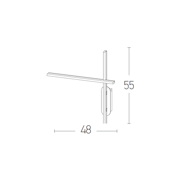 LED Аплик ZAMBELIS 1945 WALL LAMP BLACK 20W 3000K | Osvetlenieto.bg